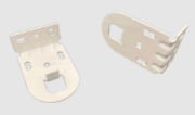 Benthin 32mm brackets - white (Pair)