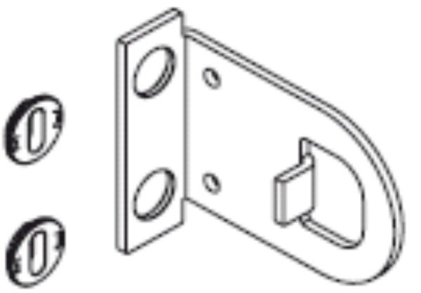 Benthin Fixing Bracket 51mm, white for large rollers
