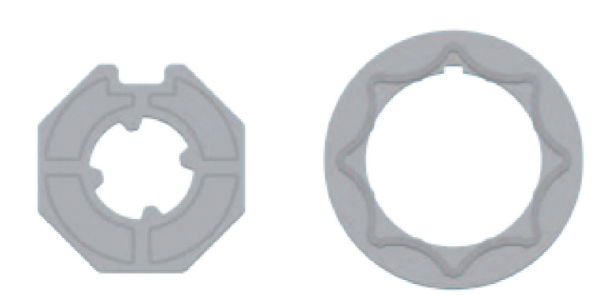 Gaposa 60mm Octagonal adaptor set for XQ40 motors