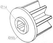 Nice End Cap for Quick Connector Brackets (50mm)