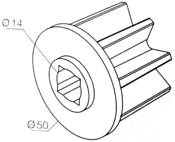 Nice End Cap for Quick Connector Brackets (50mm)