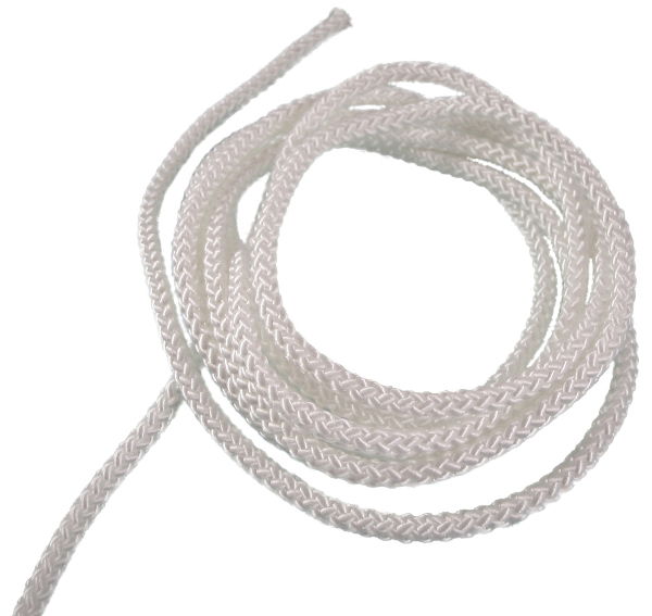 4mm Thick Polyester cross Braid 8 plait (Per Metre)