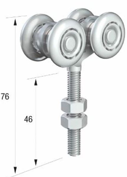 Runners Series 20. Dbl Axle Wheel Hanger