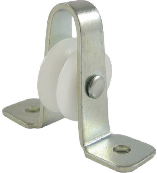 0.75" Upright, Nylon Wheel across plate, Zinc Frame