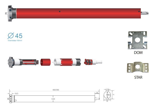 Eurodrive. 30nm, 15rpm. Non Manual Override. 45mm Head