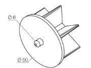 Nice Dummy Block & Pin to Suit 50mm Tube