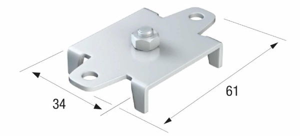 Runners Series 20 Ceiling Fixing Steel Bracket