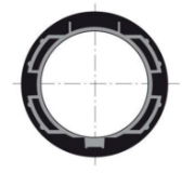 Somfy LT50 Crown Wheel, suits ZF64 tube