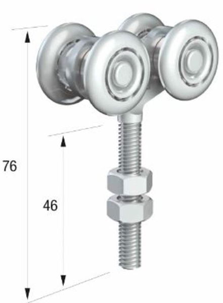 Runners Series 20DBL Axle Steel Wheel Hanger