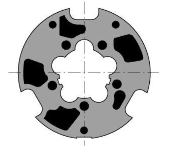 Somfy Drive Wheel for LT50/60 suits Madopron 80mm tube