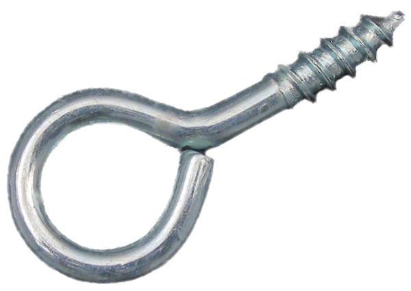 Screw Eye 20mm shank x 8g - BZP x100