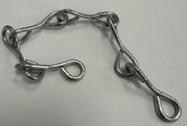 Weldless Jack Chain 3mm, No. 12, Pre Galvanised